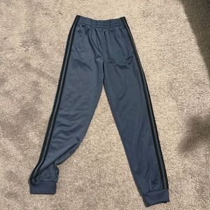 Adidas Navy Blue Track Pants Black Striped
